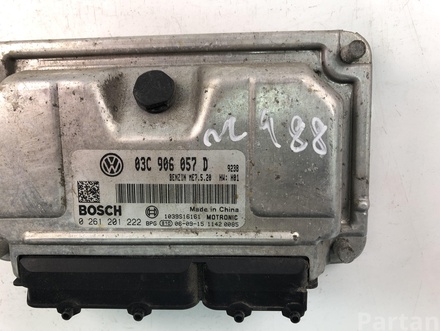 Škoda 03C906057D; 0261201222 / 03C906057D, 0261201222 ROOMSTER (5J) 2006 Control unit for engine