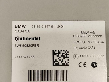 BMW 9347911 7 (F01, F02, F03, F04) 2014 Módulo de encendido/unidad de control