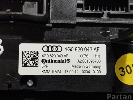 Audi 4G0820043AF A7 Sportback (4GA, 4GF) 2013 Temperature Switch, air conditioning fan