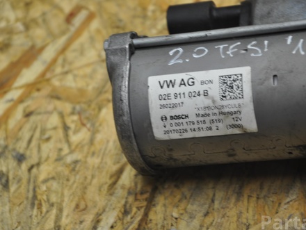 Audi 02E911024B ; 001179518 / 02E911024B, 001179518 Q3 (8U) 2017 Motor de arranque