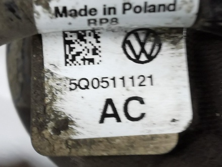 Volkswagen 5Q0511121 GOLF VII (5G1, BQ1, BE1, BE2) 2018 Przewód spiralny z tyłu