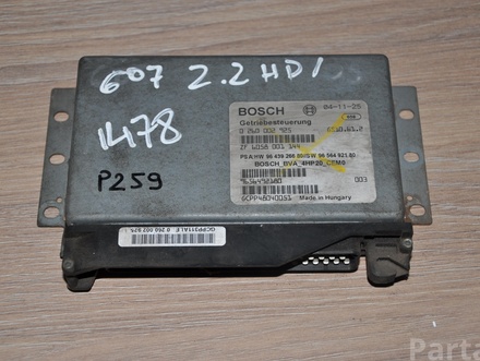 Peugeot 0260002925 ; ZF6058001144 / 0260002925, ZF6058001144 607 (9D, 9U) 2005 Unité de contrôle pour boîtes de vitesses automatiques