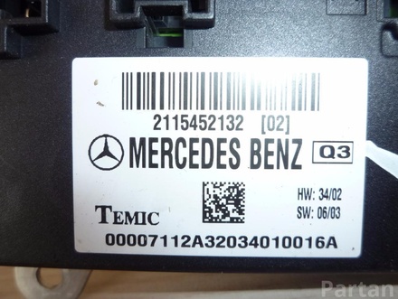 Mercedes-Benz A 211 545 21 32 / A2115452132 E-CLASS (W211) 2006 Unidad de control de carrocería BCM FEM SAM BSI