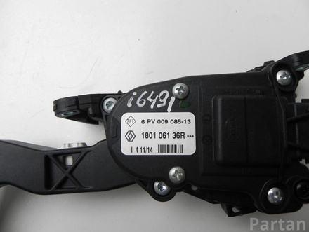 Dacia 6PV009085-13, 180106136R / 6PV00908513, 180106136R SANDERO II 2014 Accelerator Pedal